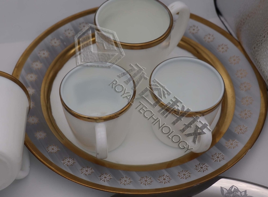Het verglaasde Ceramische PVD-Plateren van het het Titaniumoxyde van het Deklaagmateriaal op Ceramisch en Glasswares