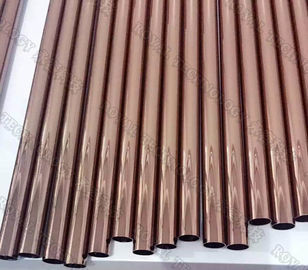 Metal Rose / Gold Pipes Vacuum PVD Coating Services voor badkamerfittingen
