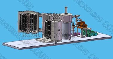2 - De Vacuümdeklaagmachine van het deurenkoper PVD, Verdamping die van de Weerstands de Thermische Gloeidraad Systeem metalliseren