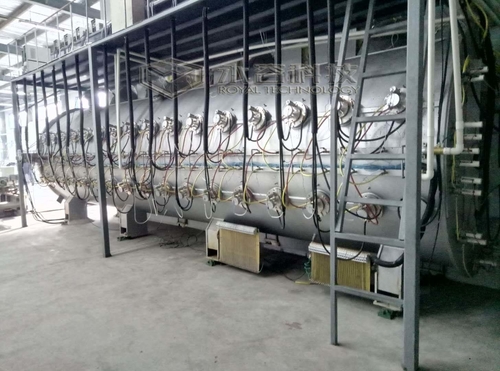Laatste bedrijfscasus over RTAC2270- China- Horizontale grootformaat Arc Plating Machine- voor roestvrijstalen platen
