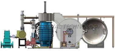 Goede prijs. Machine van Metalizing van helmvizieren de Vacuüm, Horizontale het Metalliseren Deklaaginstallatie online