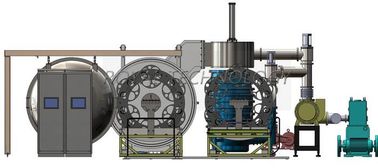 Horizontale Vacuümmetalizing-Machine, de Vacuümdeklaagmachine van de Glasarmband PVD