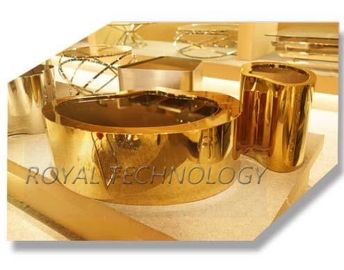 De Machine van het de Boogplateren van het roestvrij staalmeubilair, Metaalstoelen en Materiaal van de Lijsten het Gouden PVD Deklaag