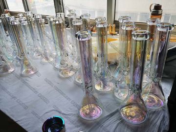 De Regenboog Decoratieve Deklagen van glasshisha, Glaswerkpvd Vacuümdeklaag, de Regenboogkleuren van het Glasasbakje