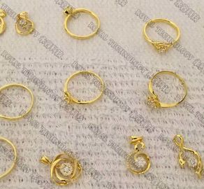 18K / 24K de innovatieve van het Gouden Platerenjuwelen van de Douanepvd Machine Ringen van de het Roestvrije staal Echte Gouden Deklaag
