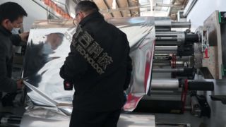 PE-kunststoffolie R2R aluminium metallisatie